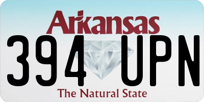 AR license plate 394UPN