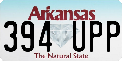 AR license plate 394UPP