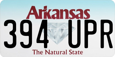 AR license plate 394UPR