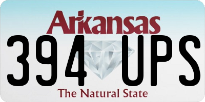 AR license plate 394UPS