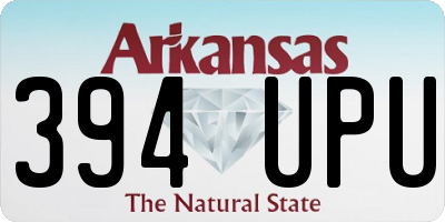 AR license plate 394UPU