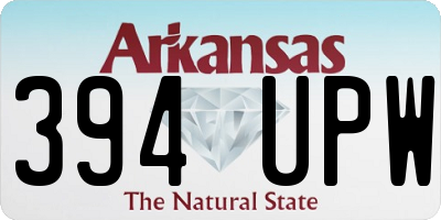 AR license plate 394UPW