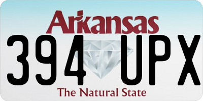 AR license plate 394UPX
