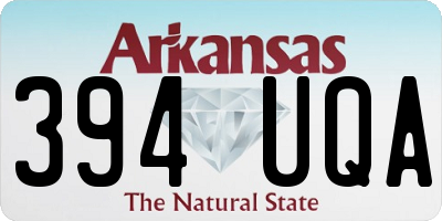 AR license plate 394UQA