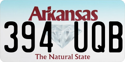 AR license plate 394UQB