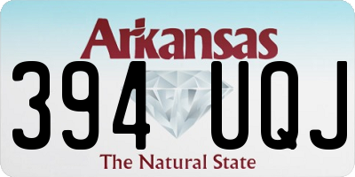 AR license plate 394UQJ
