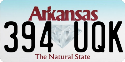 AR license plate 394UQK