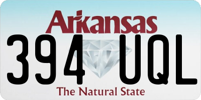 AR license plate 394UQL