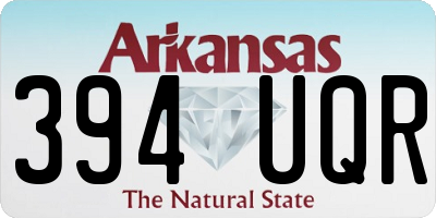 AR license plate 394UQR