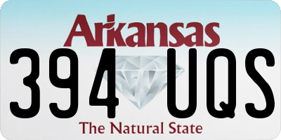 AR license plate 394UQS