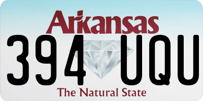 AR license plate 394UQU
