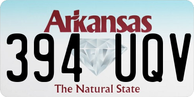 AR license plate 394UQV