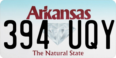AR license plate 394UQY