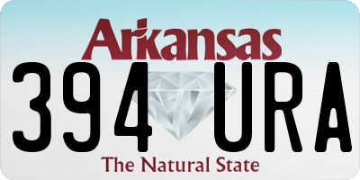 AR license plate 394URA