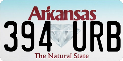 AR license plate 394URB