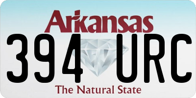 AR license plate 394URC
