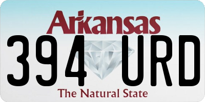 AR license plate 394URD