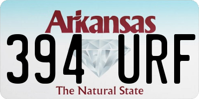 AR license plate 394URF