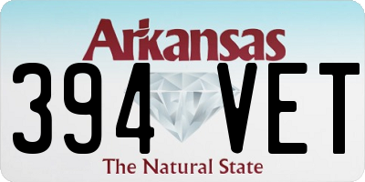 AR license plate 394VET
