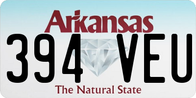AR license plate 394VEU