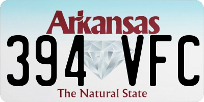 AR license plate 394VFC