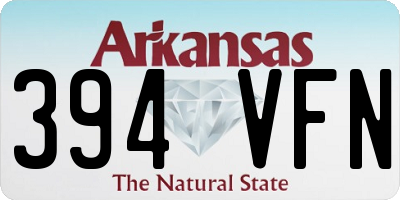 AR license plate 394VFN