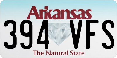 AR license plate 394VFS