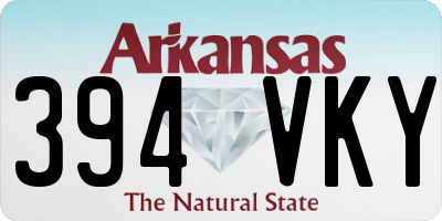 AR license plate 394VKY