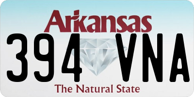 AR license plate 394VNA