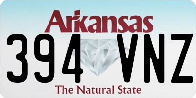 AR license plate 394VNZ