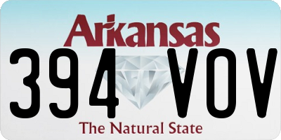 AR license plate 394VOV