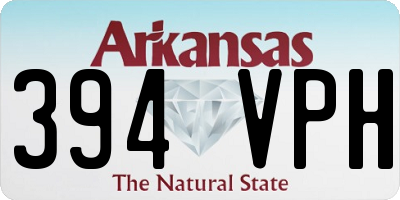 AR license plate 394VPH