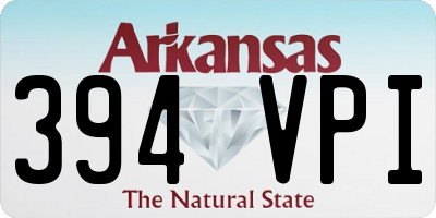 AR license plate 394VPI