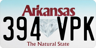 AR license plate 394VPK