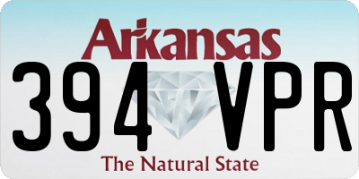 AR license plate 394VPR