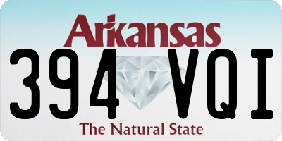 AR license plate 394VQI
