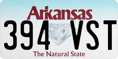 AR license plate 394VST