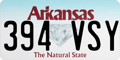 AR license plate 394VSY