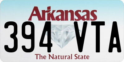 AR license plate 394VTA