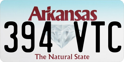 AR license plate 394VTC