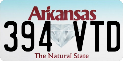 AR license plate 394VTD