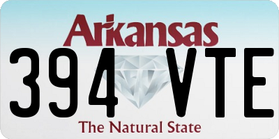 AR license plate 394VTE