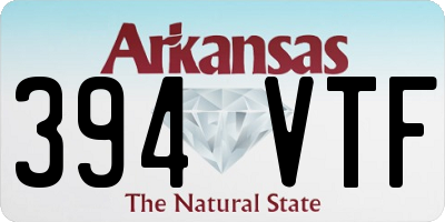 AR license plate 394VTF