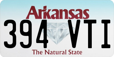 AR license plate 394VTI