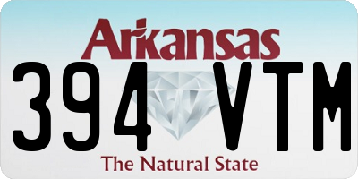 AR license plate 394VTM
