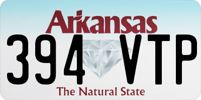 AR license plate 394VTP