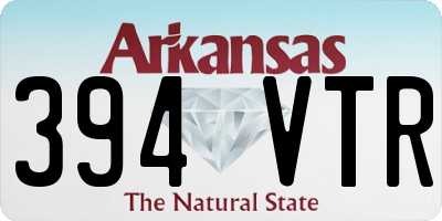 AR license plate 394VTR