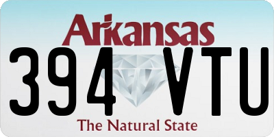 AR license plate 394VTU