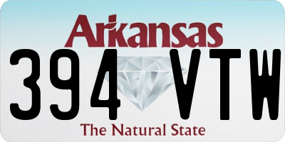 AR license plate 394VTW