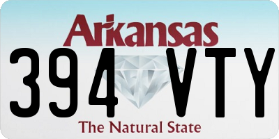 AR license plate 394VTY